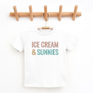 The Juniper Shop Ice Cream And Sunnies Toddler Short Sleeve Tee - 1 of 2