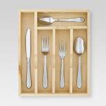 45pc Stainless Steel Almiqua Silverware Set With Caddy - Threshold™