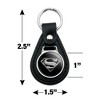 Superman Steel Logo Black Leather Keychain - 2 of 4