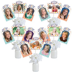 Big Dot of Happiness Groovy Grad - Hippie Graduation Party Picture Centerpiece Sticks - Photo Table Toppers - 15 Pieces - 1 of 4