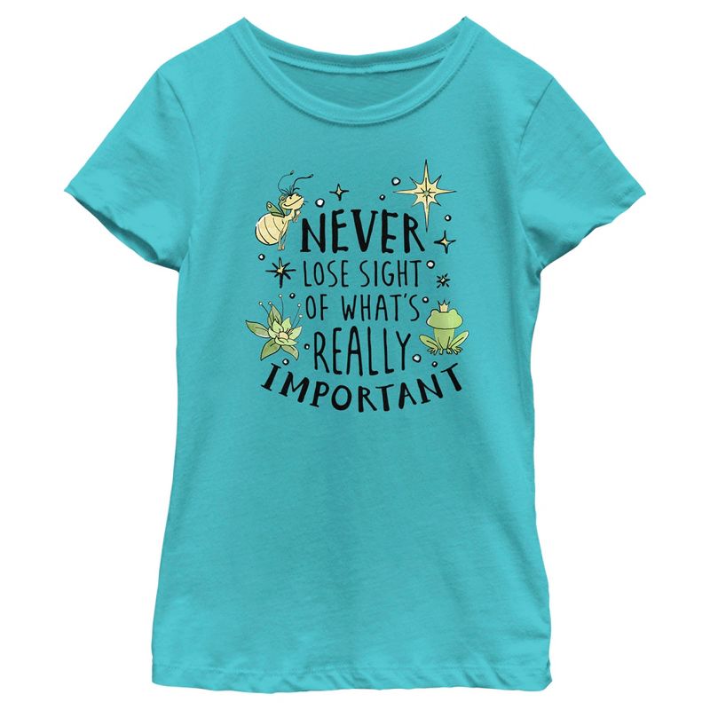 Girl's The Princess and the Frog Never Lose Sight Quote T-Shirt, 1 of 5