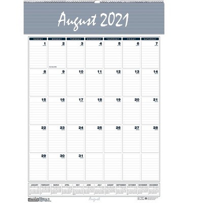 House of Doolittle 2021-2022 31.26"x22" Academic Wall Calendar Bar Harbor WE/BE/BK 354-22