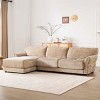 110 Inch L-Shaped Sectional Sofa Set with Ottoman, Modular Sofa with USB and Type-C Ports, Upholstered Sofa with Wood Frame-Coolbibila - 3 of 4
