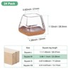 Unique Bargains Silicone Cups Felt Furniture Pads for Hardwood Floors 24 Pcs - 3 of 4