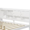 KTMBDW Twin/Full Size L-Shape Bed Frame with 2 Drawers,Wood Platform Corner Bed Frame with Storage Cabinets and Study Desk, Daybed for Teen - 4 of 4