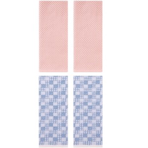 REGALWOVEN 4 Pcs Soft Absorbent Comfortable Waffle Design Hand Towel - 1 of 4