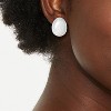 Rhodium Nugget Earrings - A New Day™ Silver - 2 of 3