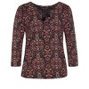 LASCANA Women's Boho Tie Neck Blouse - image 3 of 4