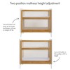 BreathableBaby Breathable Mesh 2-in-1 Mini Crib, Beech & White, Greenguard Gold Certified - 4 of 4