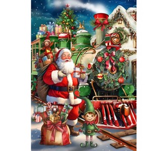 Briarwood Lane Christmas House Flag 40x28 For Outdoor Holiday Express For Christmas House Flag - 1 of 4