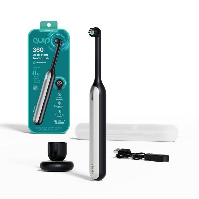 quip 360 Oscillating Rechargeable Electric Toothbrush + Travel Case