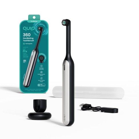 Quip 360 Oscillating Rechargeable Electric Toothbrush + Travel Case ...