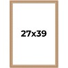PosterPalooza | Weathered Yellow Picture Frame - UV Acrylic, Foam Board Backing, Hanging Hardware - 2 of 4