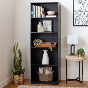 5-Shelf Bookcase with Adjustable Shelves - 1 of 4