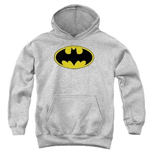 Boys’ Batman Classic Bat Logo Hooded Sweatshirt - 1 of 4