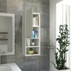 OUTSUPPLY Bathroom Storage Cabinet, Wall Mount Medicine Cabinet with Door for Bath Organization - 3 of 4
