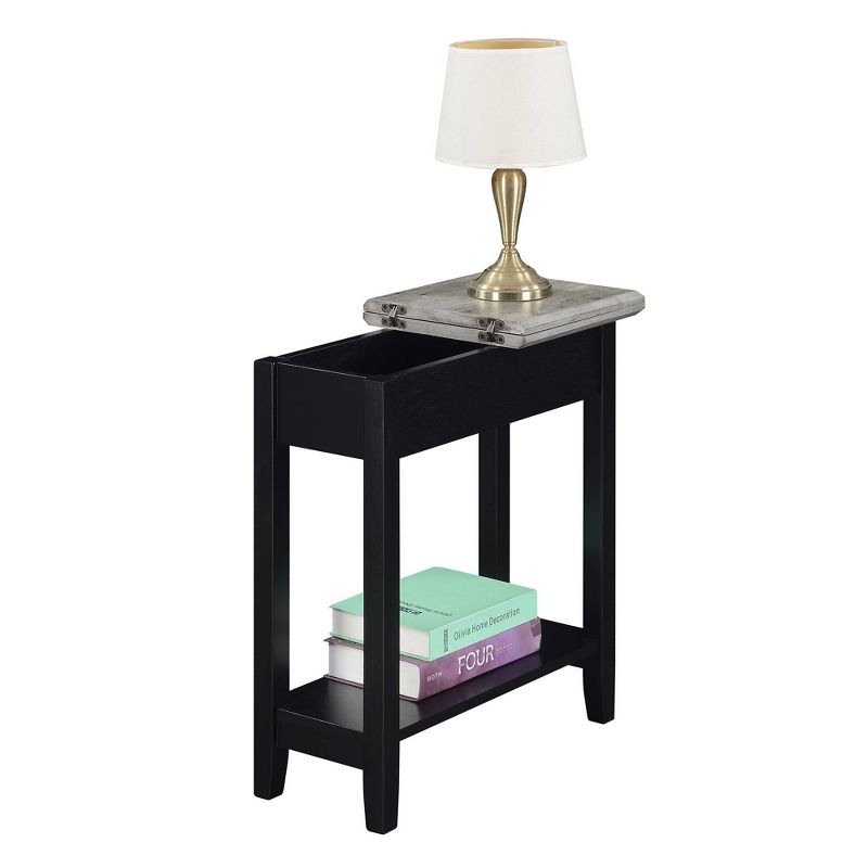 Breighton Home Harper End Table with Flip Top Storage and Lower Shelf, 4 of 9