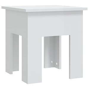 vidaXL High Gloss White Coffee Table - Square, Modern Design, Durable Engineered Wood - 1 of 4