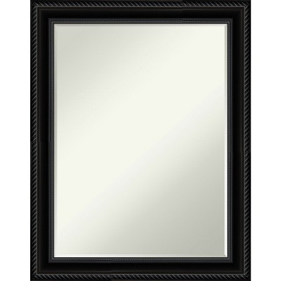 Amanti Art Corded Petite Bevel Bathroom Wall Mirror