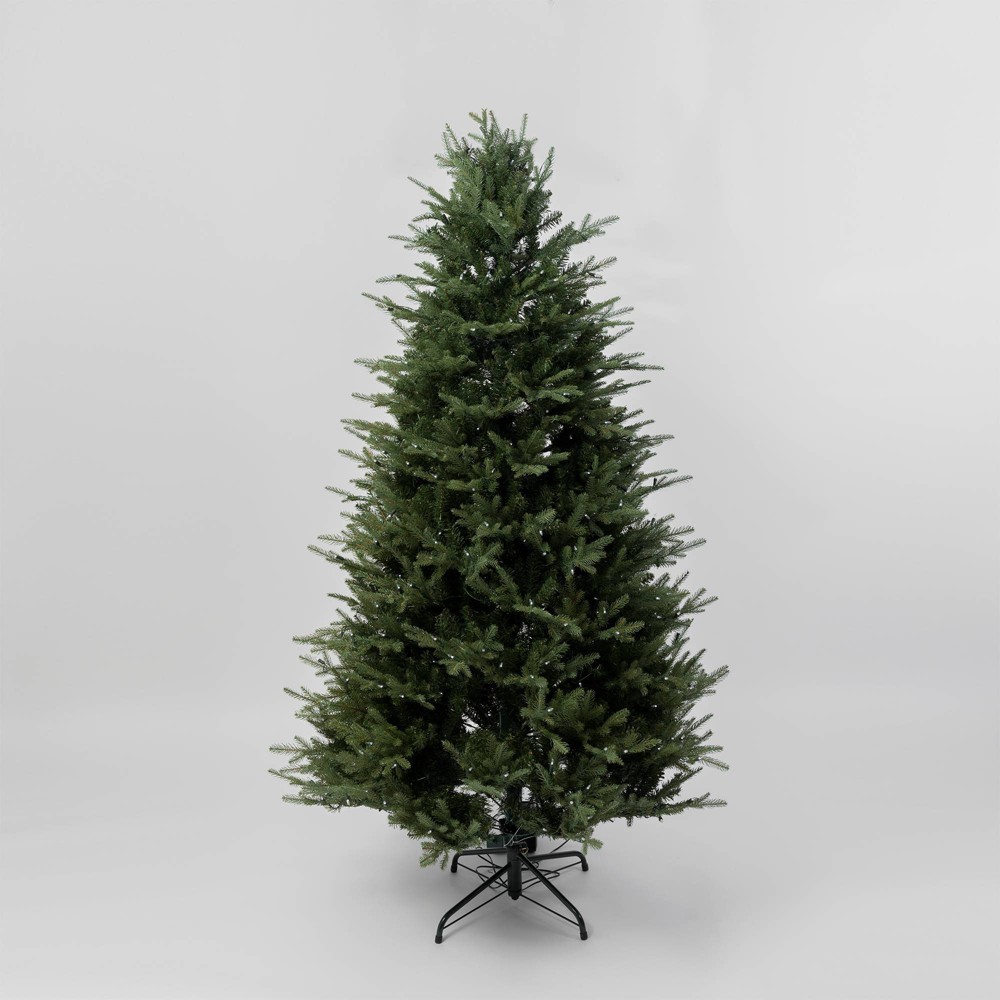 Photos - Garden & Outdoor Decoration Aurio 7.5' Pre-Lit LED Deluxe Kensington Fir Artificial Christmas Tree LED