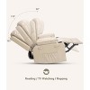 Recliner Chair with 360° Swivel & Rocker, PU Leather Recliner with 2 Cup Holders & Side Pocket, Soft Lazy Boy Chair for Living Room, Bedroom & Nursery - 4 of 4