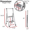 BirdRock Home 2-Step Slim Aluminum Step Ladder - 3 of 4