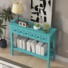 PAGED Rustic Console Table with Drawer & Open Shelf, Rustic Wood Entryway Table, Entryway Sofa Table, Sofa Tables Narrow Long for Living Room - 2 of 4
