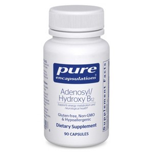 Pure Encapsulations Adenosyl/Hydroxy B12 90's - High-Potency B Vitamin - Energy Metabolism & Neurological Support* - Vegan & Gluten Free - 90 Capsules - 1 of 4