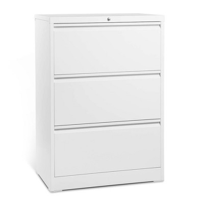 AOBABO 3 Drawer Lateral File Cabinet w/ Lock for Letter/Legal Size