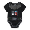 Star Wars Baby Boy's Chewbacca, Yoda, R2-D2, C3-PO, Troopers 5 Piece Bodysuit Creepers Bundle Set - Gray, Black, Brown, White, Blue / Size 9M - 4 of 4