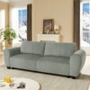 Aukfa 93" Corduroy Sleeper Sofa with Storage,Convertible 3-Seater Sofa Bed for Living Room & Bedroom - 3 of 4