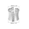 Unique Bargains Dining Table Decoration Alloy Decorative Wear-Resistant Rose Pattern Napkin Rings 8 Pcs - 2 of 4