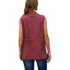 Imily Bela Women's Casual Military Utility Vest Lightweight Sleeveless Drawstring Jackets with Pockets - 3 of 4