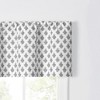 Ellis Curtain Manchester 3" Rod Pocket 100% Cotton Machine Wash and Dry Scallop Valance Lined 50" x 16" Black - 3 of 4