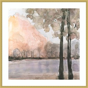 Amanti Art View Behind the Trees II by Samuel Dixon Wood Framed Wall Art Print - 1 of 4