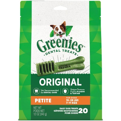 Greenies Petite Chewy Dental Dog Treats Original Chicken - 12oz/20ct