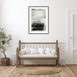 Amanti Art Neutral Study by Aerial Snow Wood Framed Wall Art Print - 1 of 4