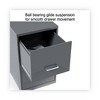 Alera Soho Vertical File Cabinet, 2 Drawers: File/File, Letter, Charcoal, 14" x 18" x 24.1" - 3 of 4
