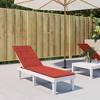 vidaXL Deck Chair Cushion Melange Red (29.5"+41.3")x19.7"x1.2" Fabric - 3 of 4