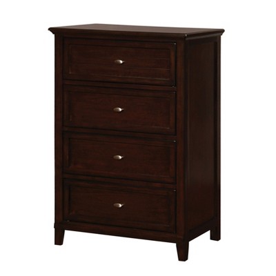 Ford 4 Drawer Chest Brown Cherry - HOMES: Inside + Out