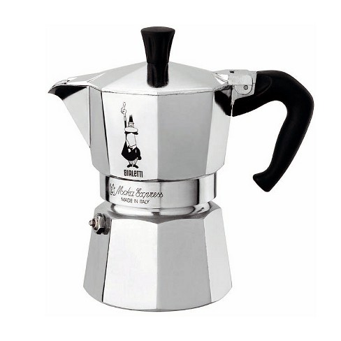 Joyjolt Italian Moka Pot 6 Cup Stovetop Espresso Maker Aluminum Coffee  Percolator Coffee Pot - Black : Target