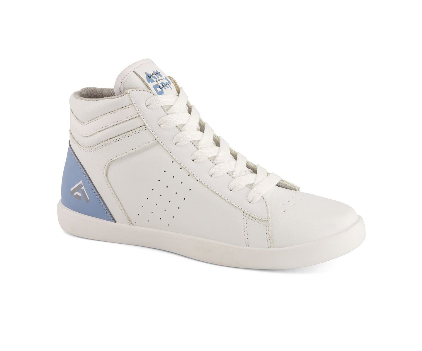 Женские кроссовки Andrea High Top Classic Sneakers 85664, White, цвет: Белый — фото 1