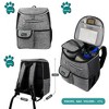 PetAmi Dog Travel Bag Backpack, Puppy Diaper Bag Supplies, Pet Camping Essentials Hiking Accessories, Food Container, Collapsible Bowls - 2 of 4