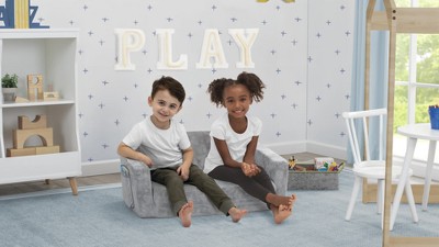 Marshmallow Furniture Kids 2-in-1 Flip Open Comfortable Foam