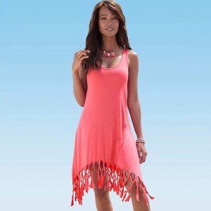 Women's Fringe Hem Beach Dress - LASCANA - 1 of 4