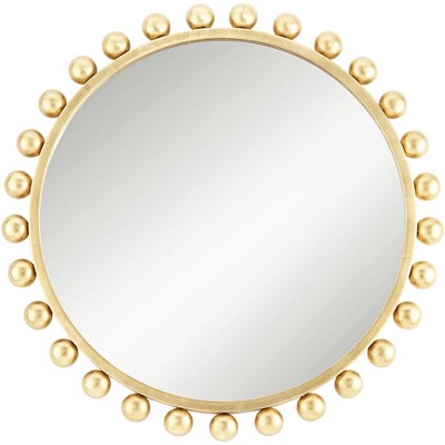 Uttermost Round Vanity Decorative Accent Wall Mirror Modern Sphere Edge ...