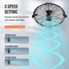 VEVOR Wall Mount Fan, 2 PCS 18 inch Waterproof, 3-speed High Velocity Max. 4000 CFM Industrial Wall Fan for Indoor, Commercial, Residential - 4 of 4