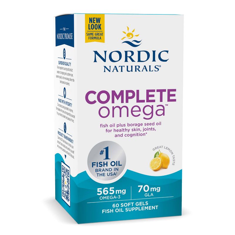 Nordic Naturals Complete Omega Softgels Dietary Supplement - 60ct, 1 of 9