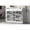 VYNXARIA Modern Tipping Bucket Shoe Cabinet - 4 Flip Drawers & 2-Tier Storage Organizer - 2 of 4
