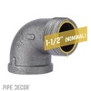 1 1/2 in. Black 90 Degree Street Elbow - 3 of 4